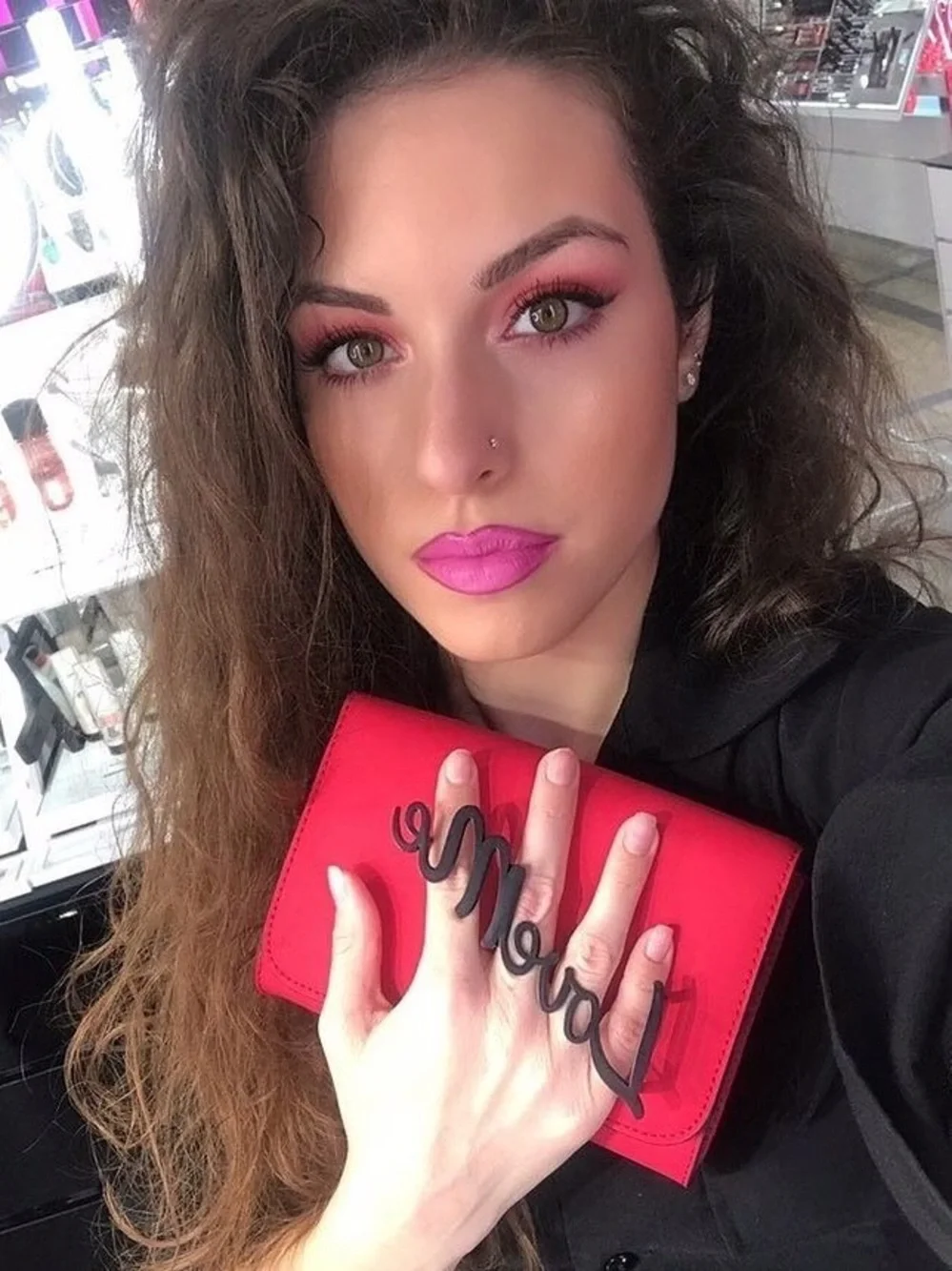 MAC Cosmetics Red 'Love Me' Clutch